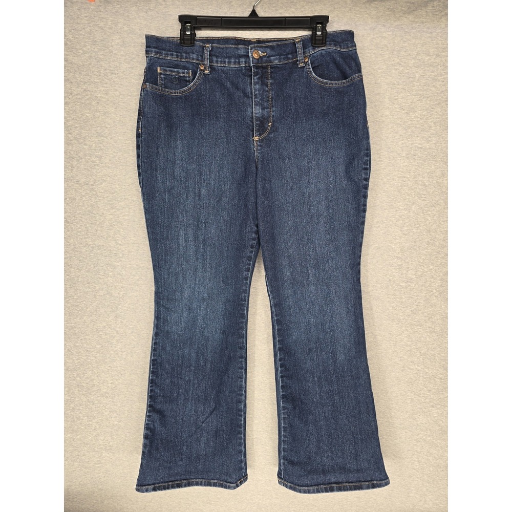 Gloria Vanderbilt Amanda Bootcut Jeans - Women's Size 14-Short Stretch Dark Wash